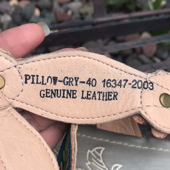 🐲💙 L’ARTISTE by Spring Step Pillow Grey Leather Sandal - Picture 4 of 14